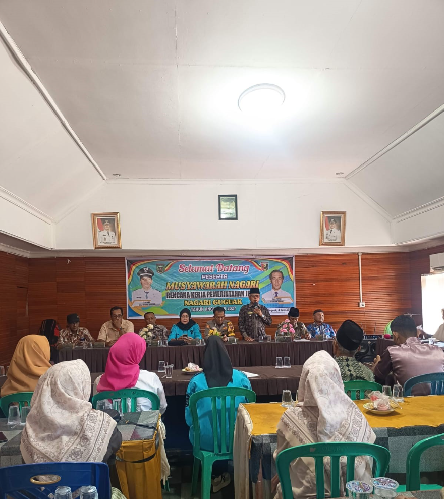 Sepakati Arah Pembangunan Nagari untuk Tahun 2027, "Nagari Guguak Gelar Musyawarah Nagari (Musnag) RKPD Tahun Anggaran 2027